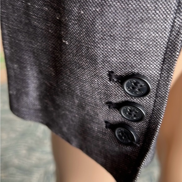 Calvin Klein Womens Lightweight Gray Jacket Button Front Pockets Like New Medium - Picture 8 of 12